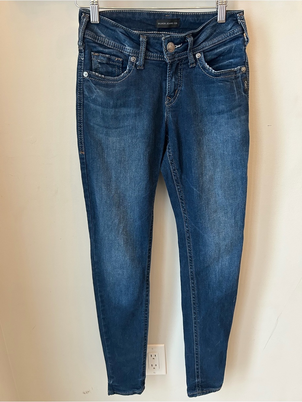 Silver Jeans Co Suki Skinny W26 L31 Dark Wash Curvy Fit Y2K Denim